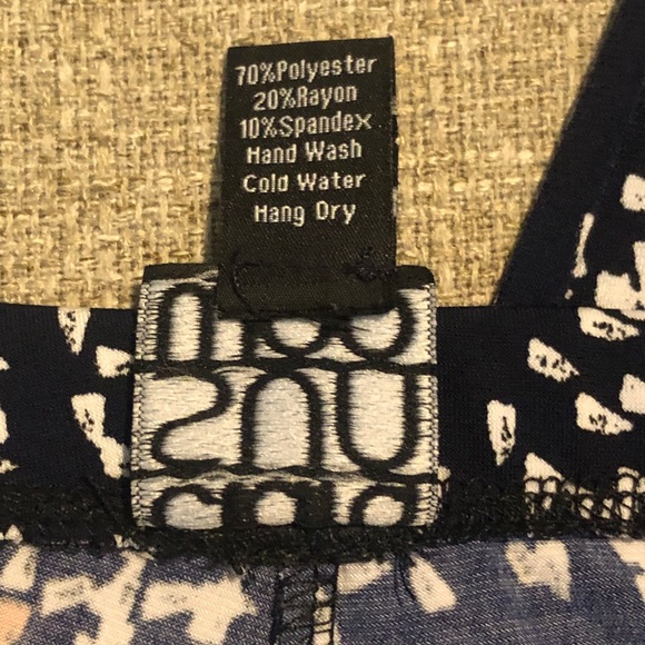 Clara Sun Woo Capri Navy Dotted V Print M - Picture 5 of 8